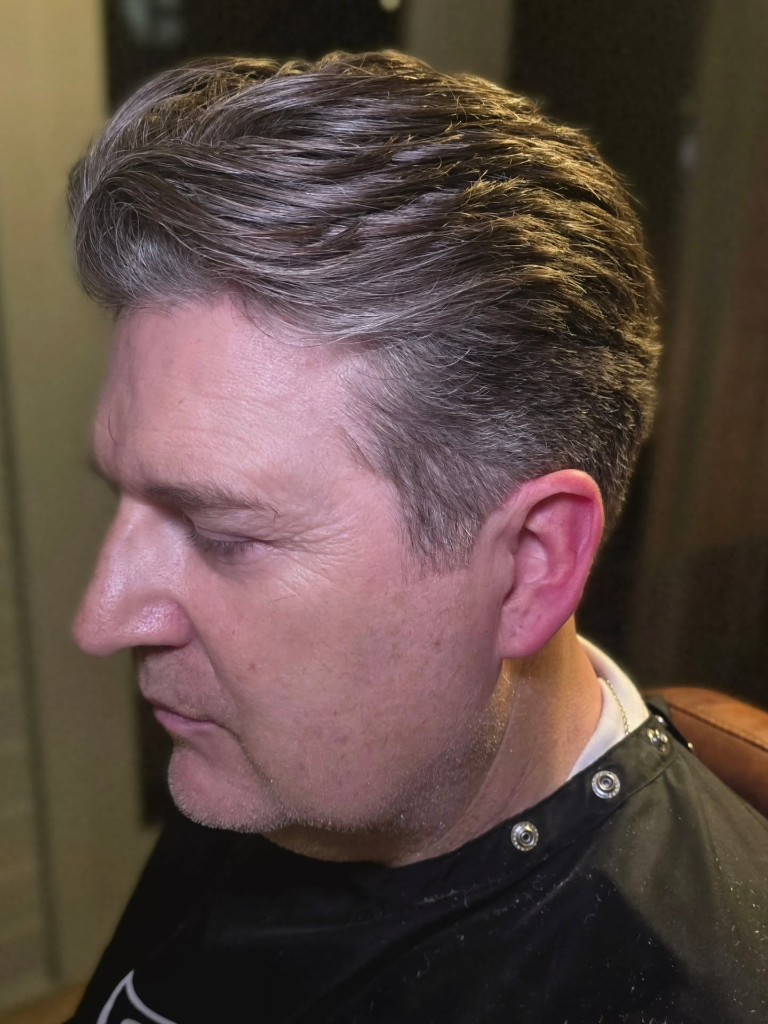Precision fade and line-up — men's hairdressing Daventry