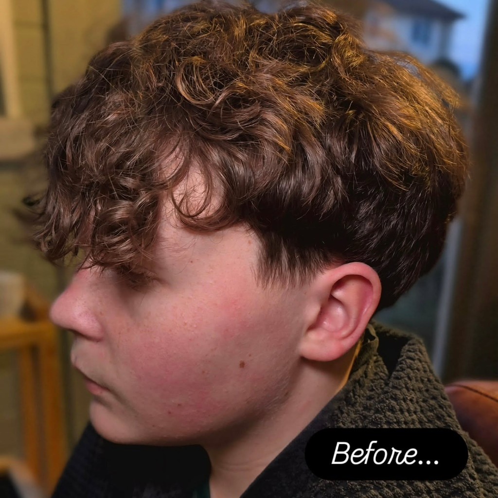 Jodie Michelle at work — professional haircut, The Cabin Daventry