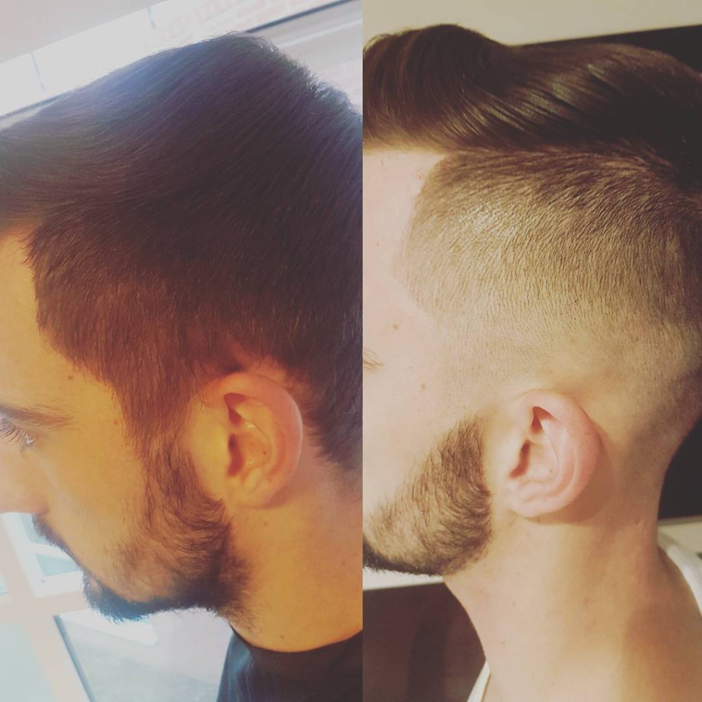 Professional skin fade and beard trim at The Cabin barber studio, Daventry