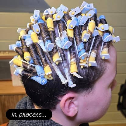 Jodie Michelle at work — professional haircut, The Cabin Daventry