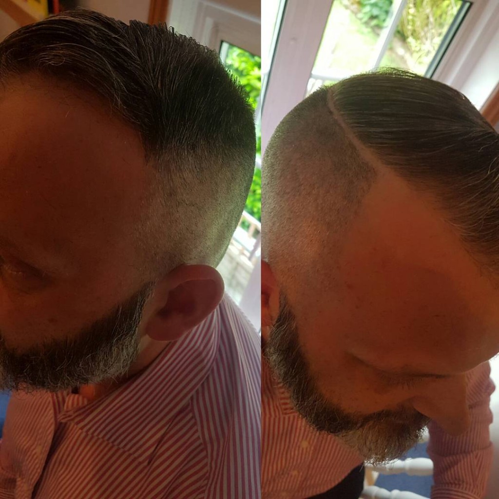 Professional skin fade and beard trim at The Cabin barber studio, Daventry