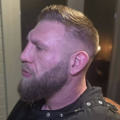 Before and after men's haircut — The Cabin, Northamptonshire