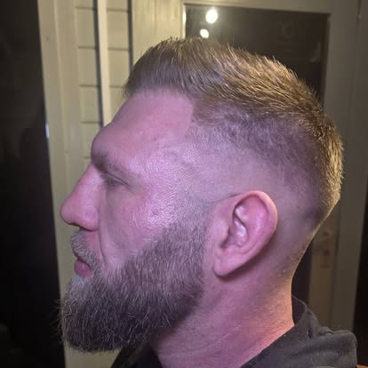 Precision fade and line-up — men's hairdressing Daventry