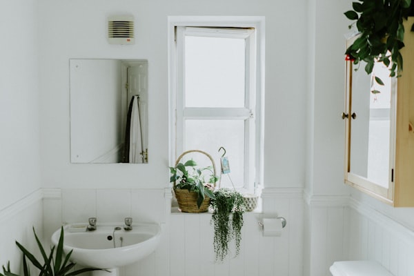 Bright clean bathroom
